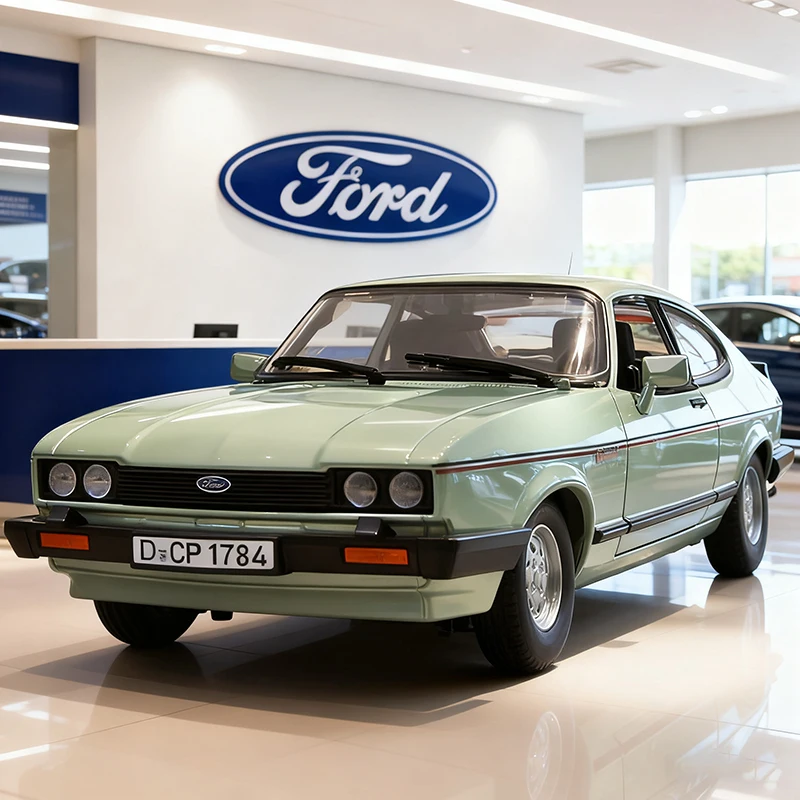 

Bburago 1:24 Ford Capri 1982, легкосплавный автомобиль, литье под давлением и игрушечный транспорт, модель автомобиля, миниатюрная масштабная модель автомобиля для детей