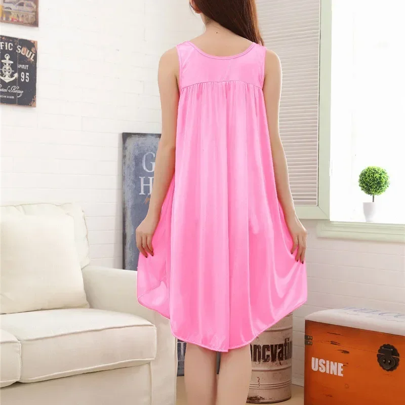 Summer Cool Sexy Women's Sleepwear Night Dress Sleeping Nightgown Plus Size Nightie Nightwear Perspective Home Clothing