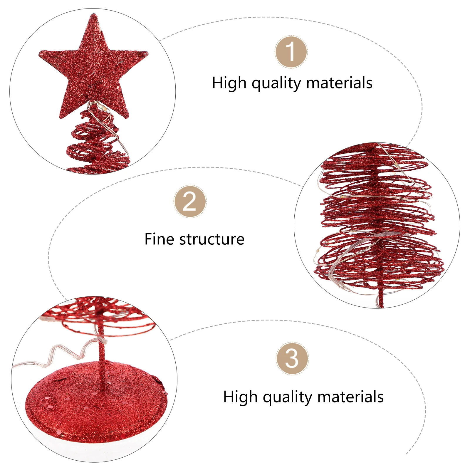 

Metal Wire Christmas Tree Luminous Festival Decor Craft Ornament For Home Bar Restaurant Desktop Xmas Scene Glowing Decoration