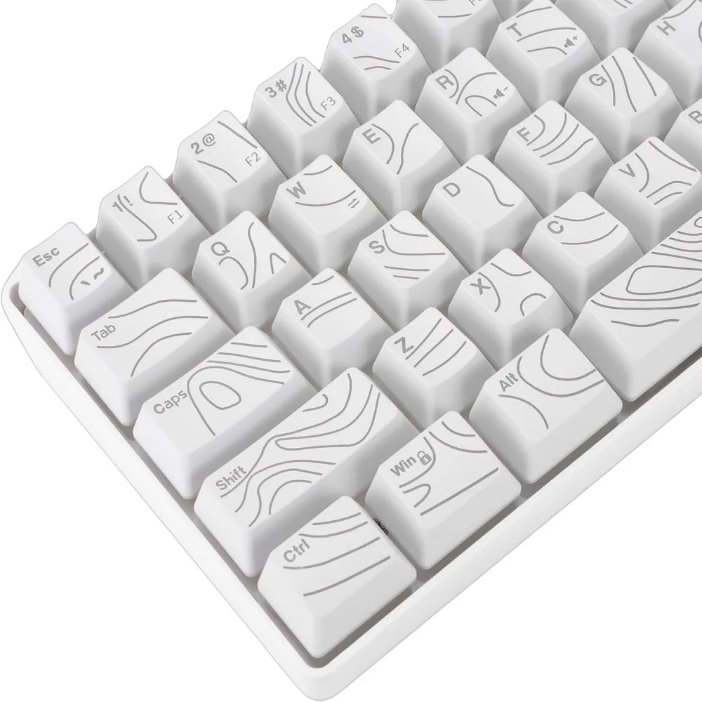 61 Keys Wired Gaming Keyboard Ergonomic Mechanical Feel Gaming Keyboard USB Connection 60% RGB Backlit Keyboard For Travel