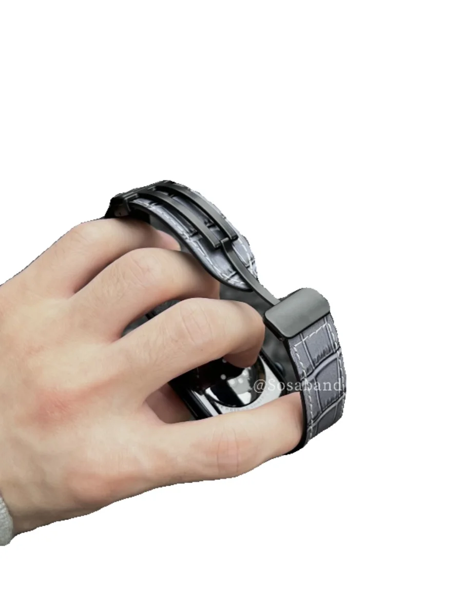 SosaBand Retro 3D bamboo pattern magnetic strap for Apple Watch S10AppleWatch789iwatch