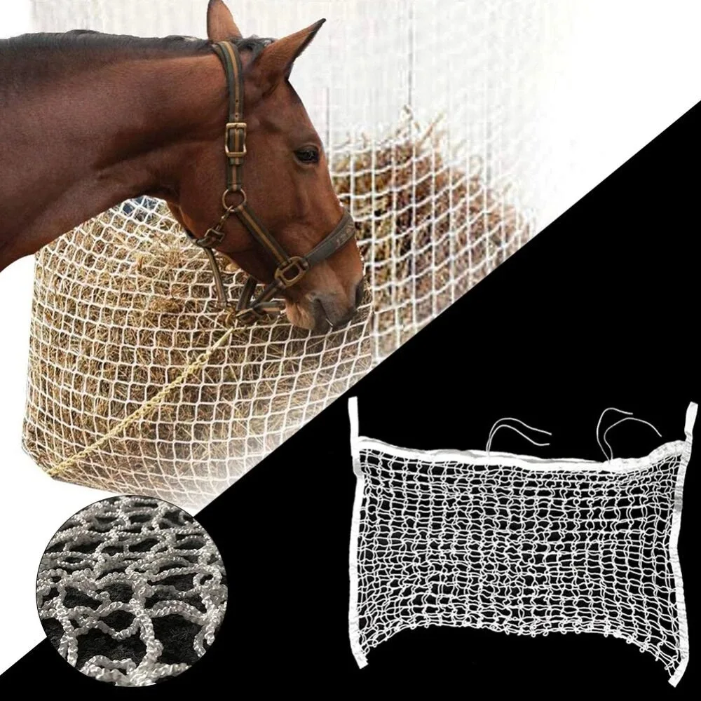 Cross-border explosion, woven mesh hay bag, slow feeding horse grass, grass mesh horse feeder bag, feeding supplies