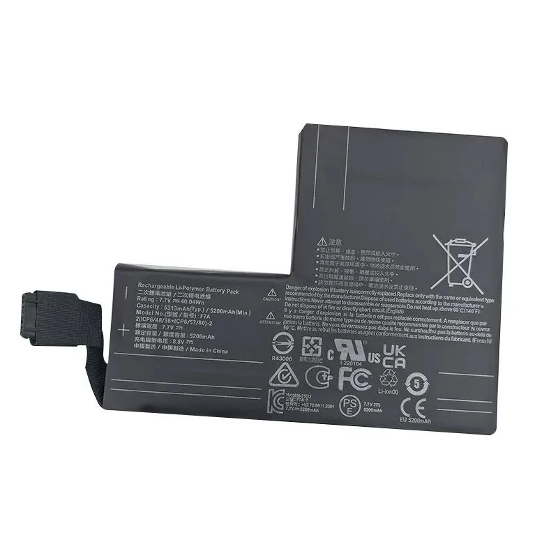 New F7A 7.7V 5200mAh Replacement Li-Polymer Battery for Steam Deck OLED Handheld Game Console 5313mAh High Capacity with Tools