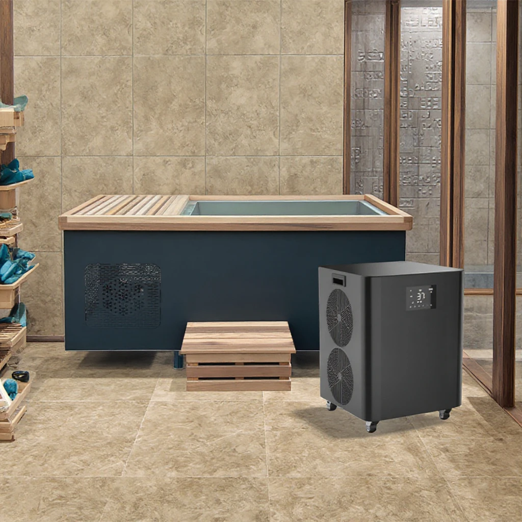 

STLFCold Plunge Tub With Water Chiller Bundle Wood Sports Ice Bath Tub Cooling System for Sauna and Therapy Ice Bath Pod Bucket