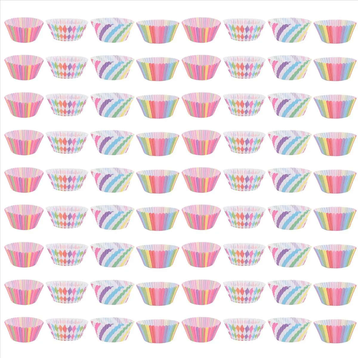 ABFW Cupcake Baking Paper Cups Muffin Cupcake Liners Colorful Rainbow Combo Disposable Baking Cups Set Standard Size,Pack of 400