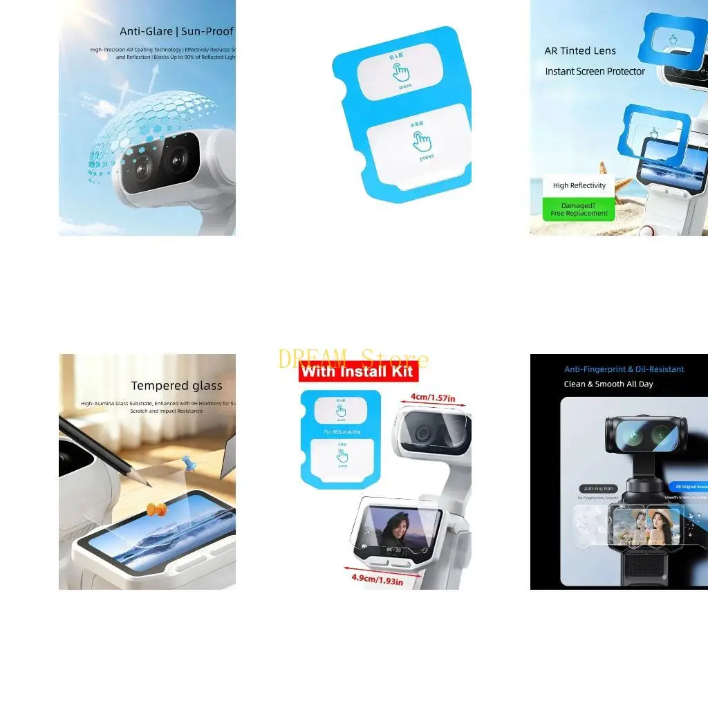 Clear Camera Screen Guard Set with a Dedicated Lens Glass Layer Best Sale