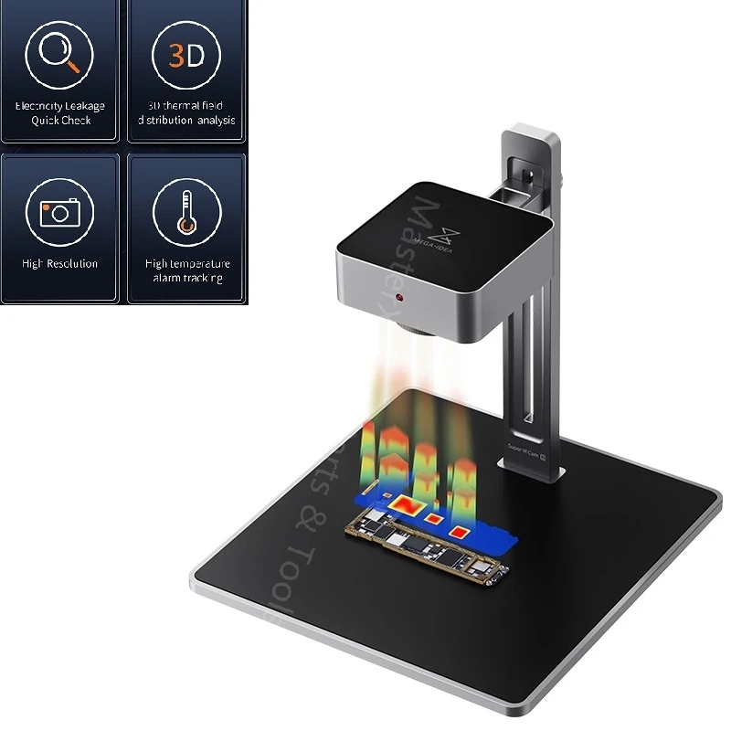 

Супер ИК камера 2S Mega Idea Qianli Toolplus 3D термальная камера утечки печатных плат Быстрая проверка поиска коротких дефектов печатных плат телефона Mac PC