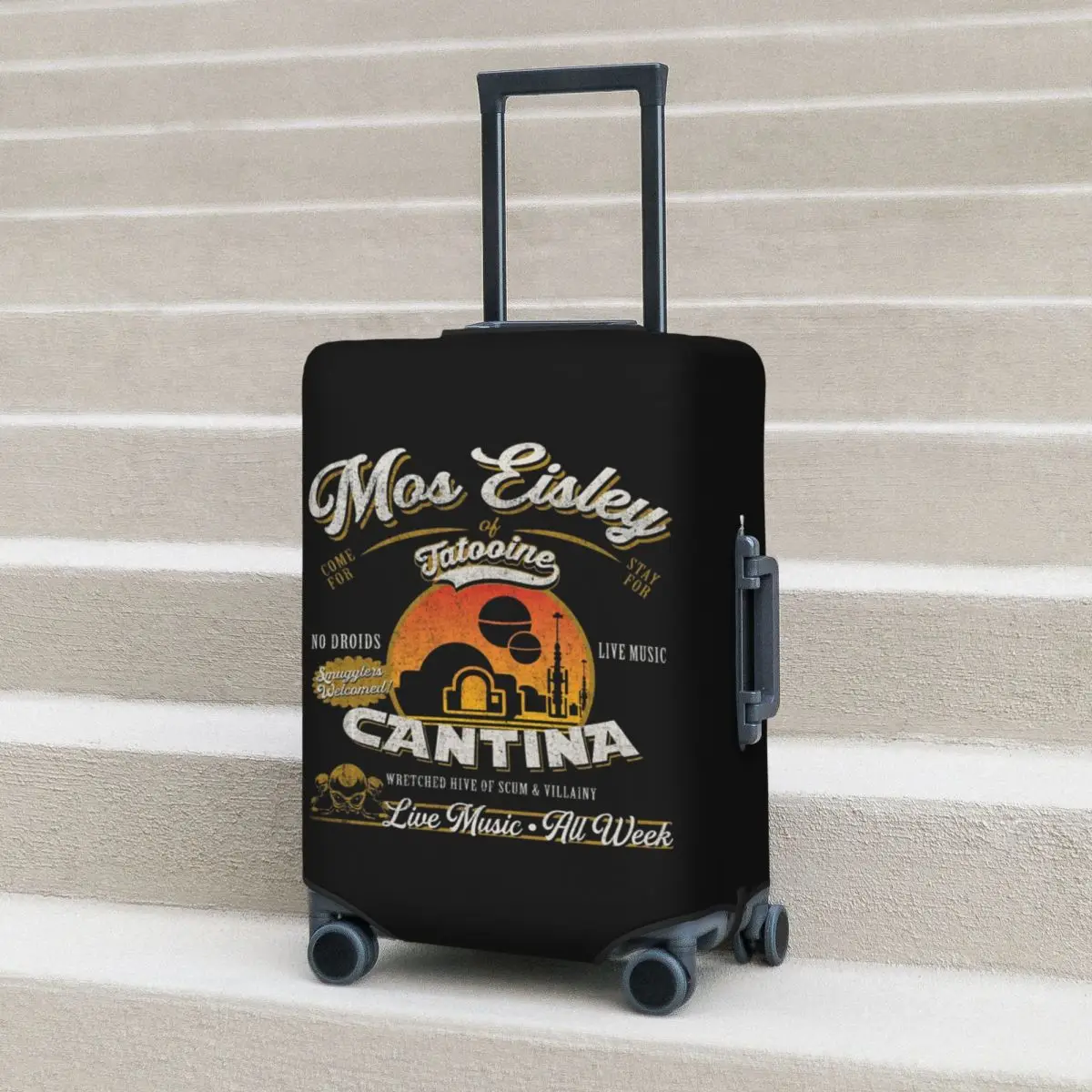 

Mos Eisley Cantina Tatooine Dks чехол для чемодана, защитные эластичные защитные чехлы для дорожного багажа для 18-32 дюймов