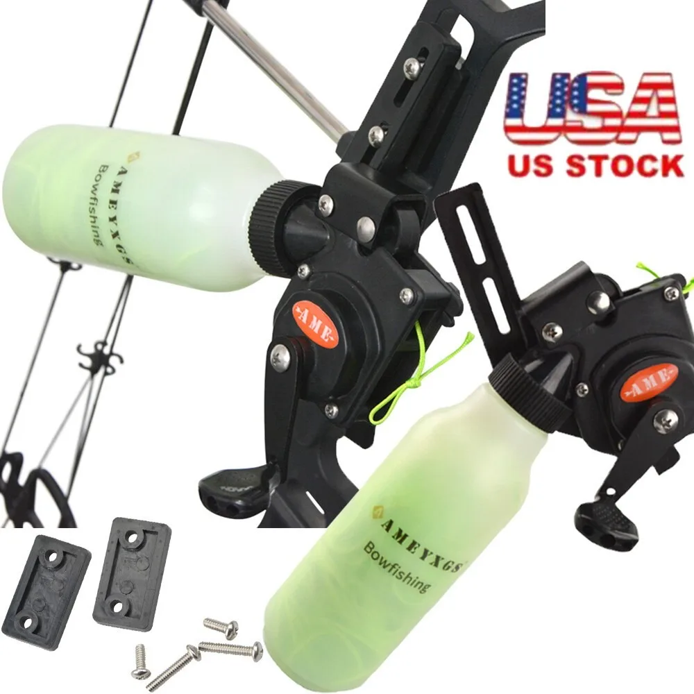 Compound Bow Fishing Reel 40m Rope Pot ABS Aluminum Alloy for Hunting Shooting Fishing Tackle Sports Use
