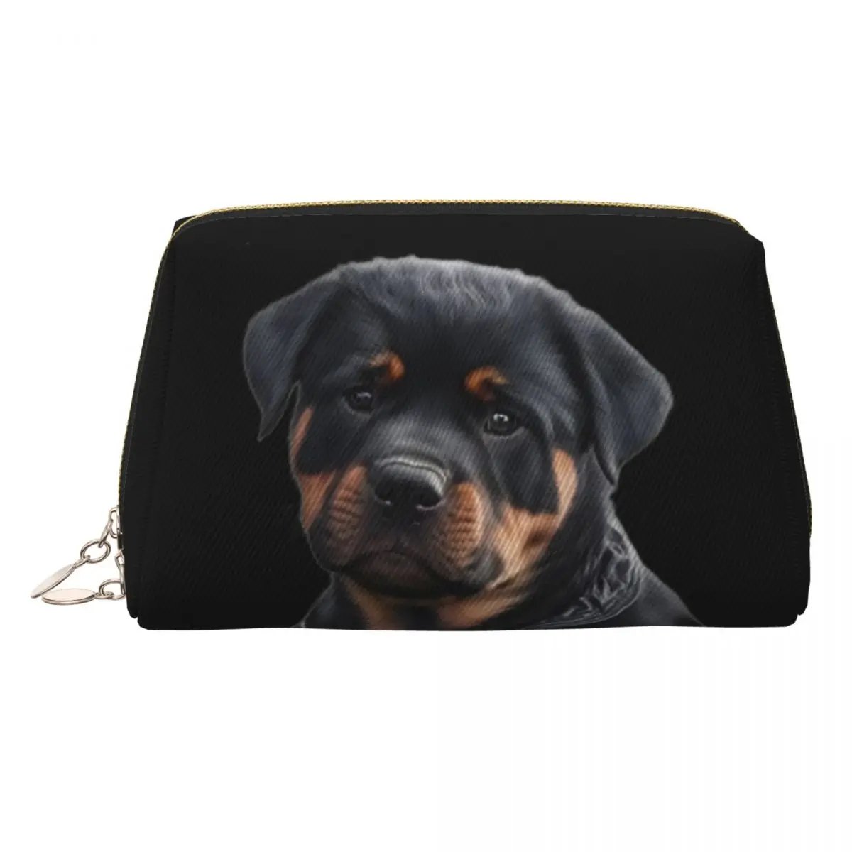

Rottweiler Dog Women Cosmetic Bags Travel Makeup Organizer Pouch Toiletry Storage Dopp Kit Box