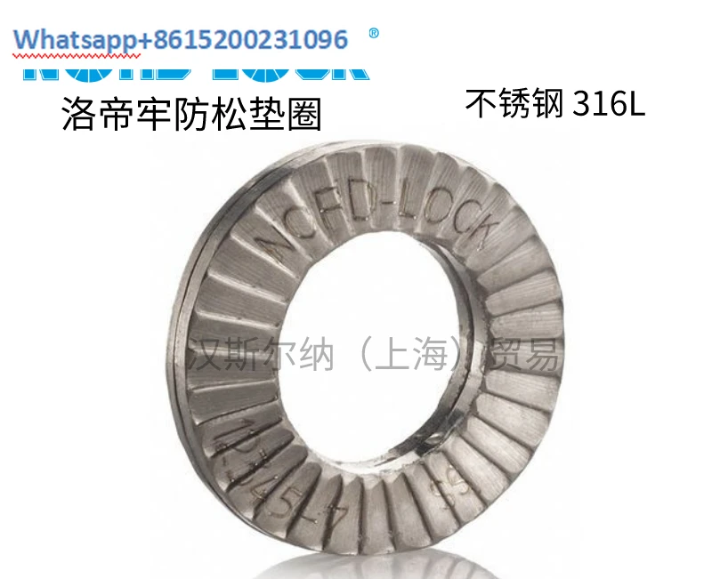 Nord Lock washer stainless steel 316L anti loosening washer NLSP widened original imported