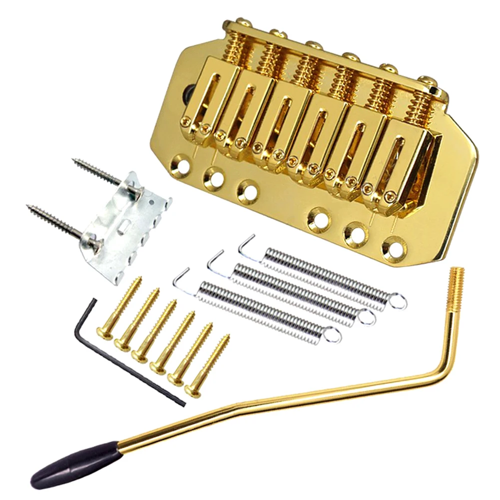 Electric Guitar Locking Tremolo for bridge Set for Stable Tuning and Pitch Control with Zinc Alloy Components Including Locking