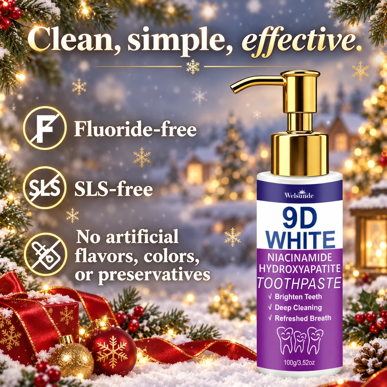 1/3 tubes de dentifrice blanch - Whitening Foam Pump avis et prix