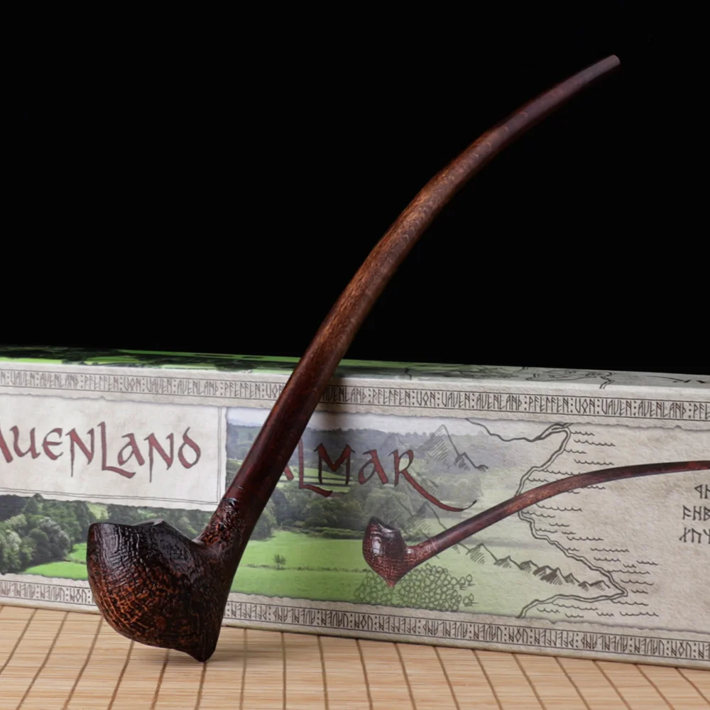 Briar Wood Smoking Pipe Germany Imported tobacco pipe  Long Handle Reading Pipe Lord of the Ring Gandalf the Gray's Pipe