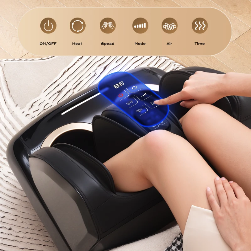 Professional OEM ODM Electric Foot Massager Machine with Remote Control and Multiple Modes for Muscle Recovery Foot Massager