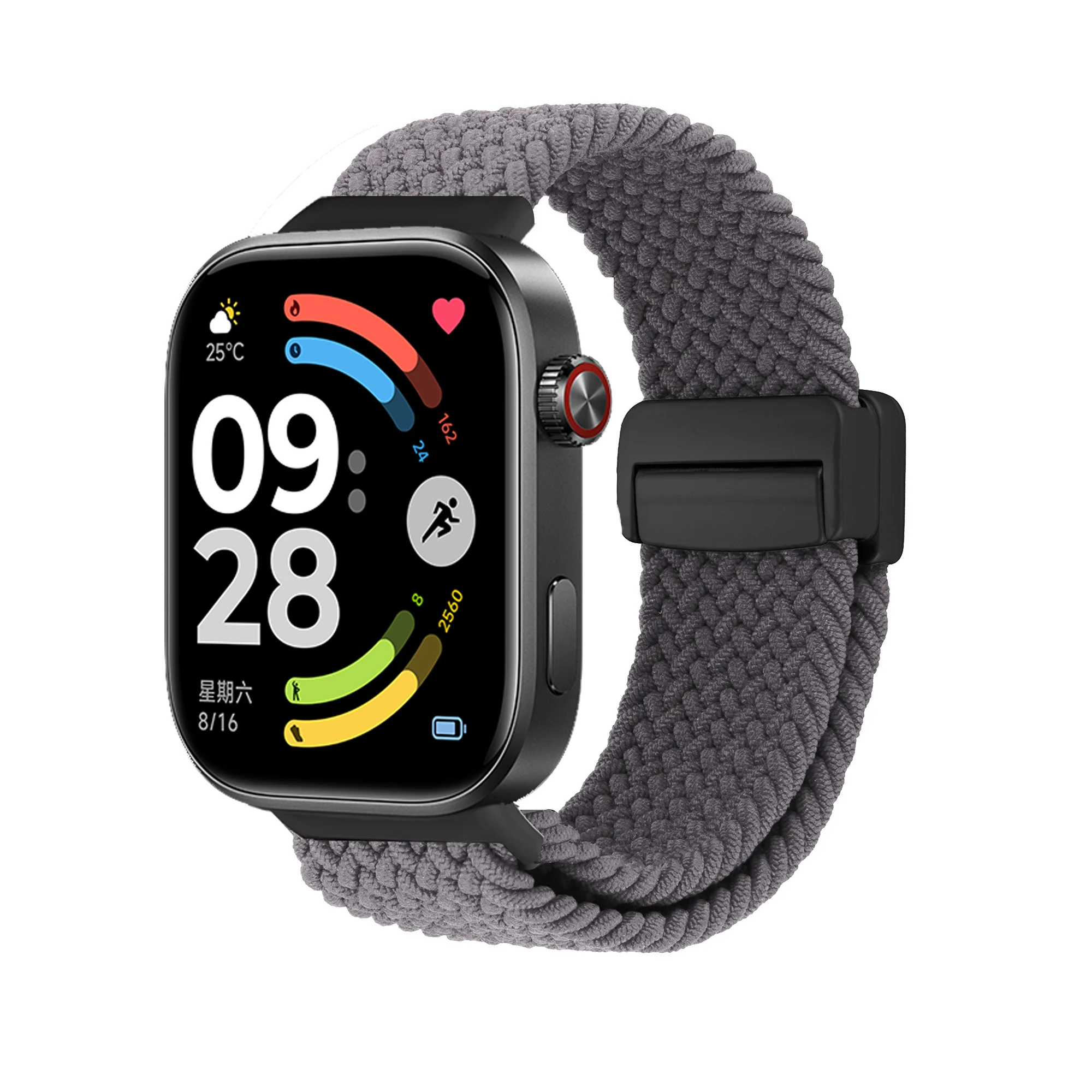 Sport-Geflechtarmband für Redmi Watch 6 6 Active 5 4 Smartwatch, Verstellbares Magnetarmband, Correa Xiaomi Mi Band 10 pro/9 8 Pro – Detail 3