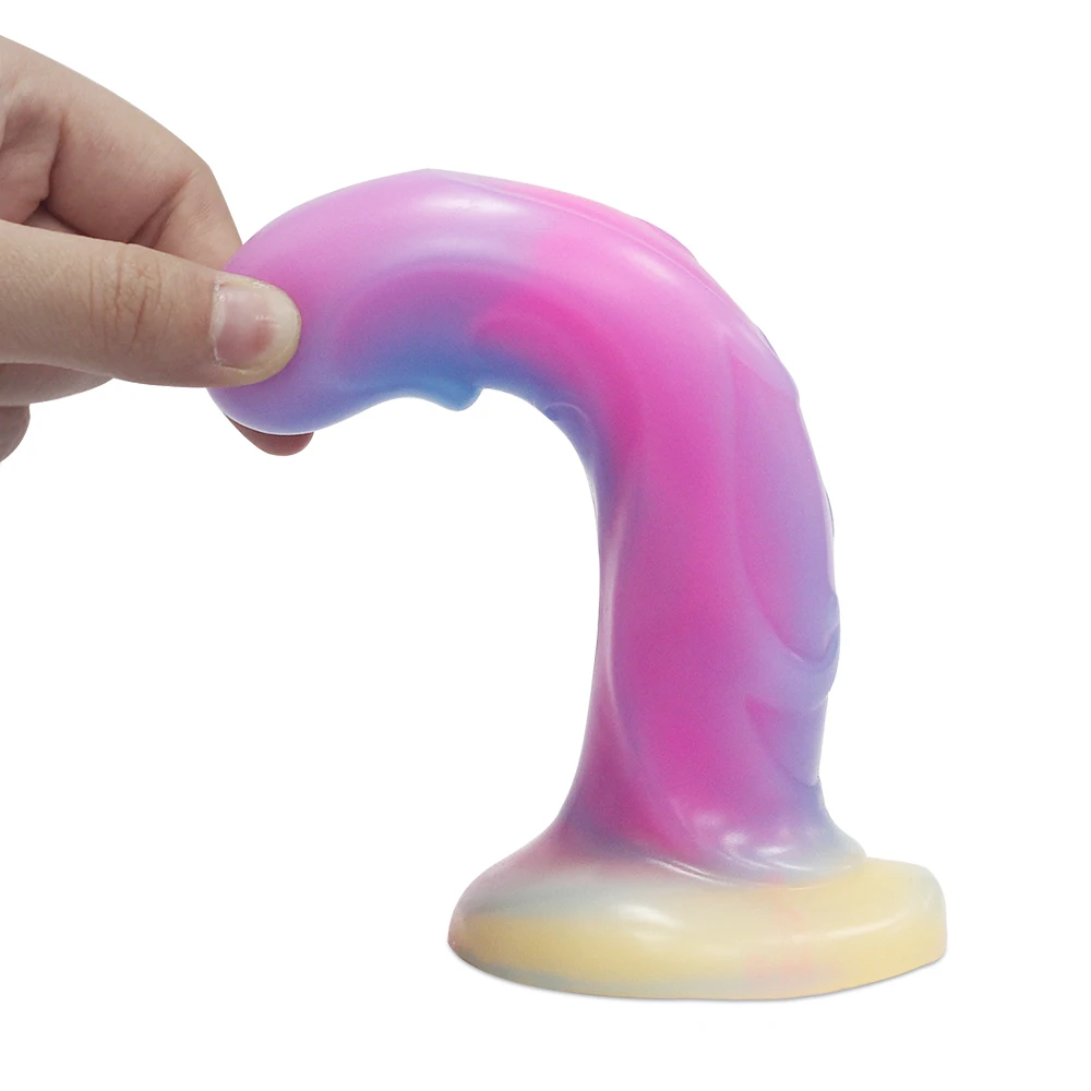 Fluorescent Dragon Dildo Huge Luminous Dildos for Woman Silicone Suction Cup Dog Anal Plugs Masturbator Sex Toys for Couples