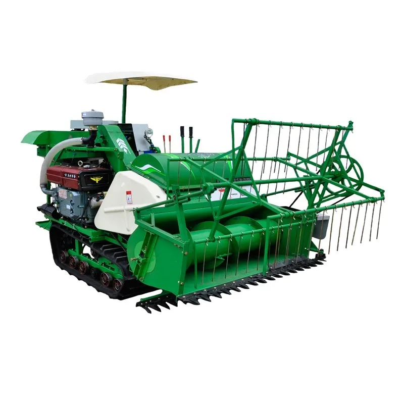 Agricultural 25Hp Scale Mini Soybean Combined Silage Harvesterhine For Rice Small Grain Harvester