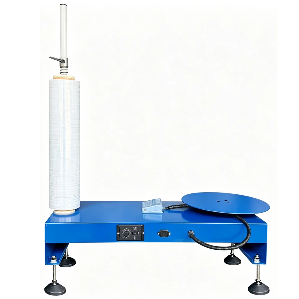 Portable Carton Packing Machine Wrapper Airport Luggage Wrap Stretch Wrapper for Export Manual Film Wrapping Machine