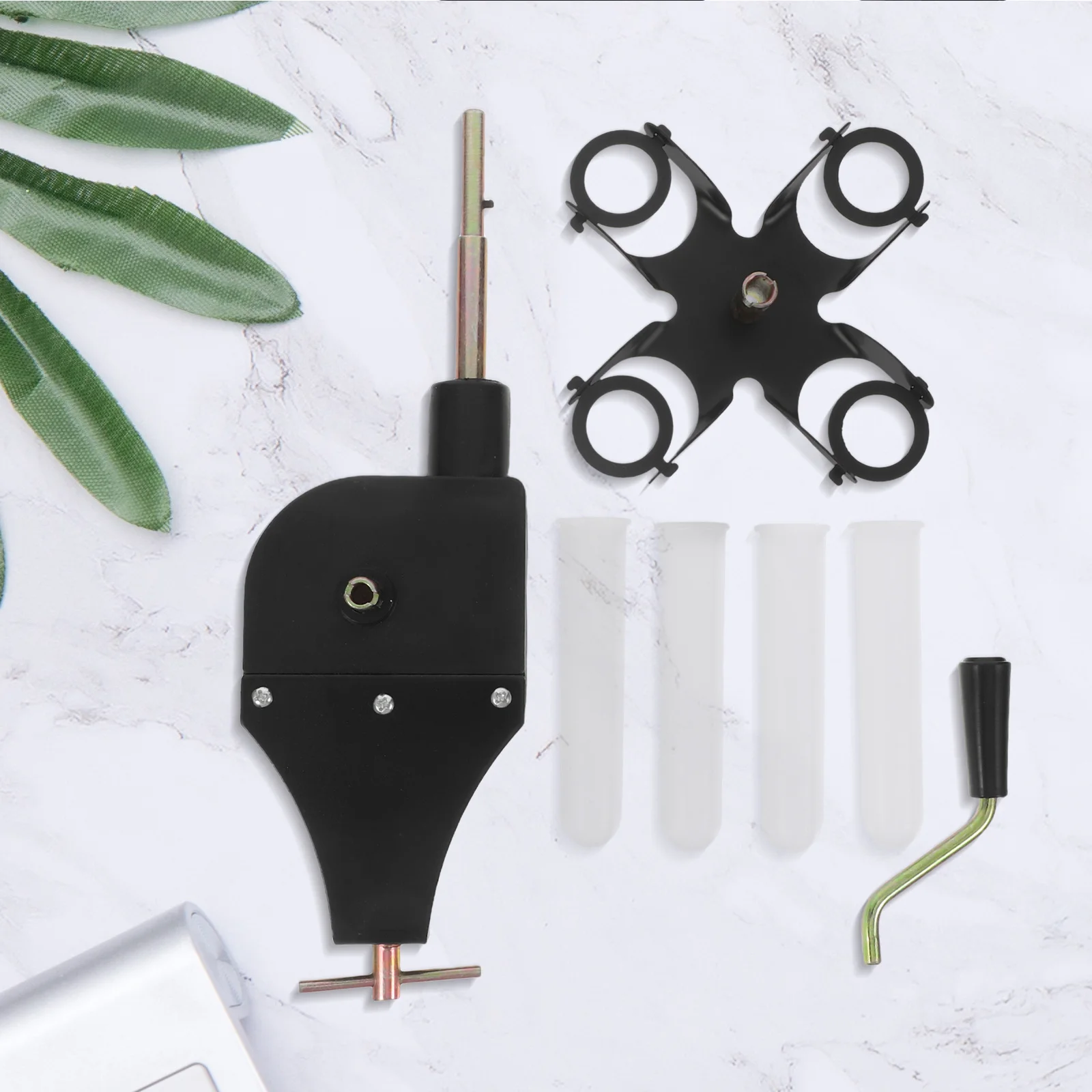 

Hand Crank Centrifuge Black for Chemistry Physics Experiments Middle School Portable Lightweight Lab Tool Manual Separation