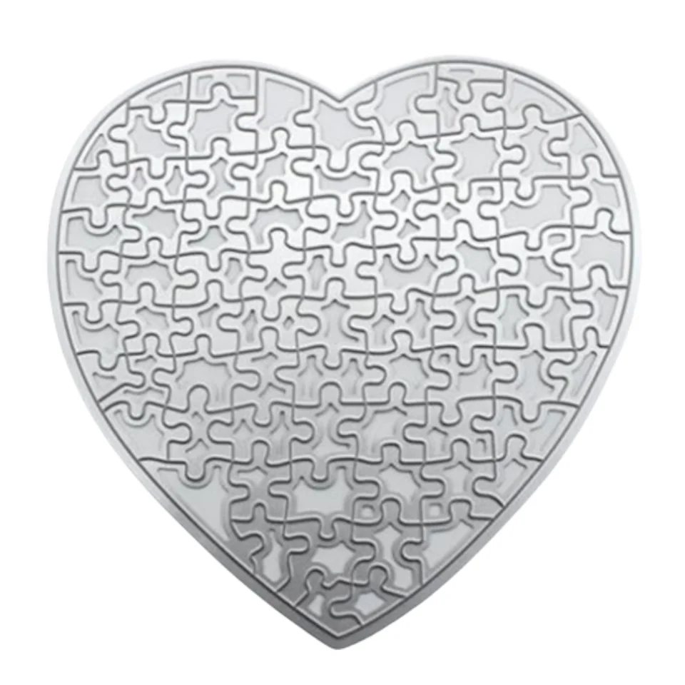 

YINISE Love Puzzle Metal Cutting Dies For Scrapbooking Stencils DIY Album Cards Decoration Embossing Folder Die Cuts Template