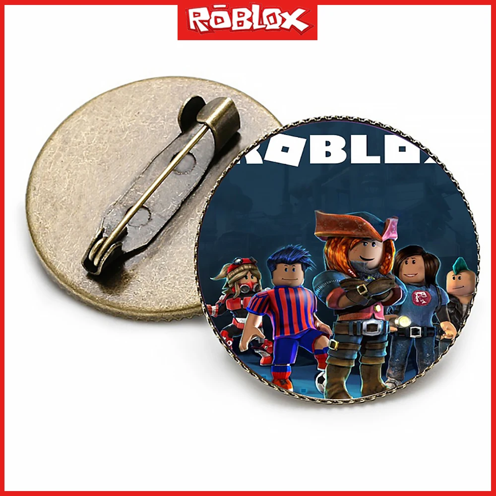 

2023 Game Roblox Anime Secondary Yuan Badge Cartoon Peripheral Jewelry Creative Retro Time Gem Brooch Birthday Christmas Gift