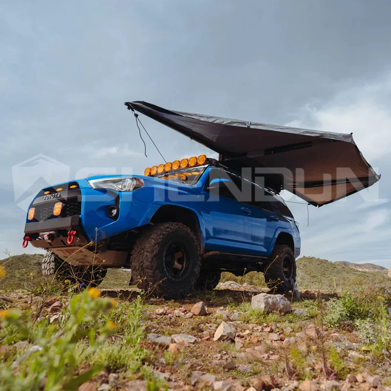 

Outback 4wd 180 Awning Freestanding With Side And Led Camping Adventure Touring Car Side Awning Roof Top Tent Led Light Custom