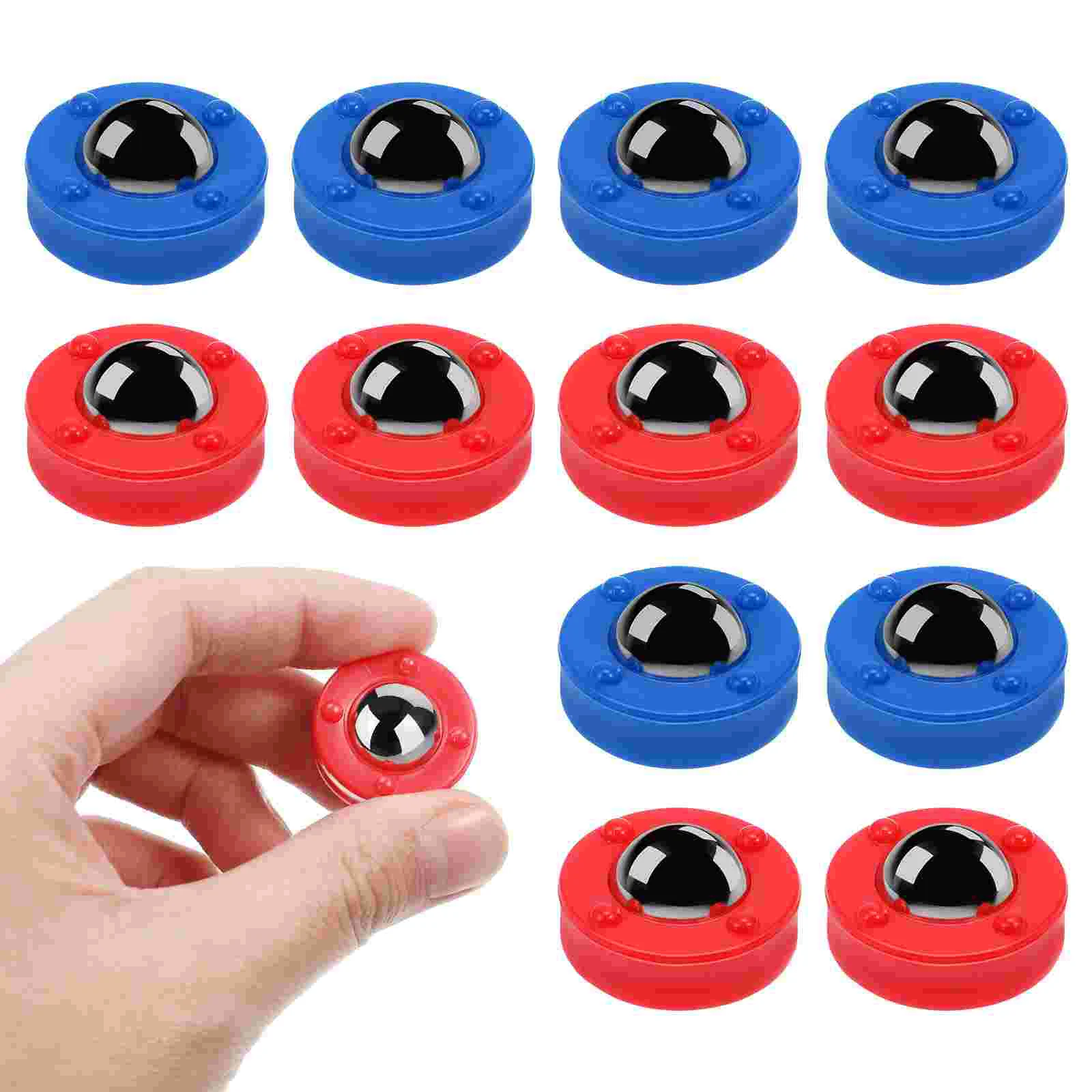12 Pcs Football Machine Accessories Tabletop Game Toy Rolling Beads Soccer Free Sliding Board Equipment Foosball Supplies