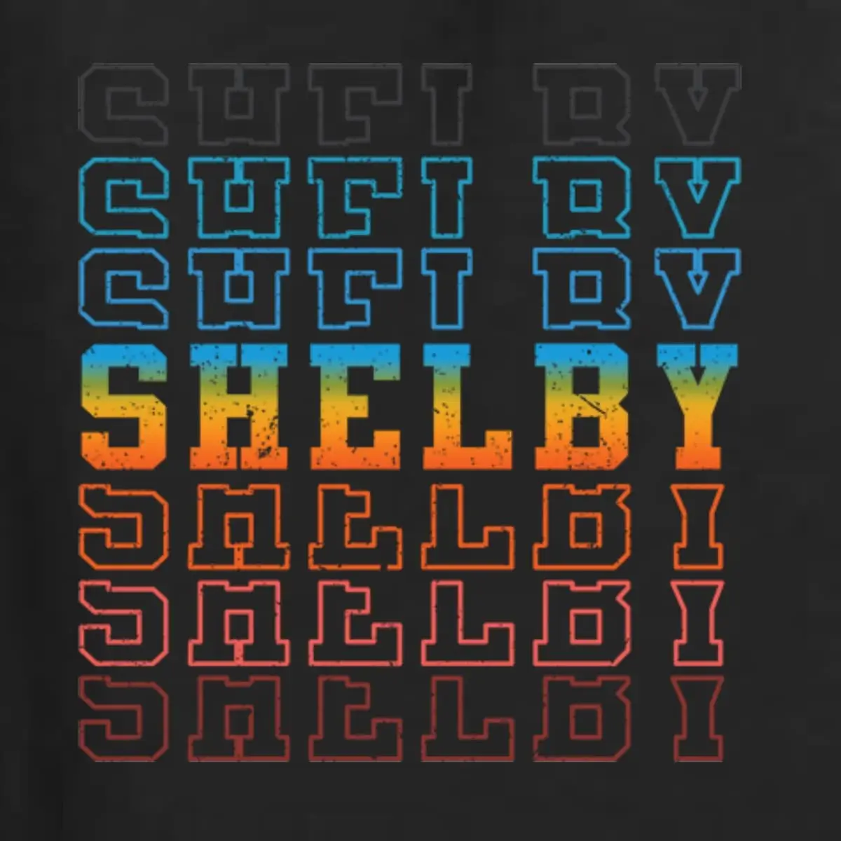 Ford Shelby Vintage Retro Color Shift Chromatic Cars and Trucks Men's T-Shirt