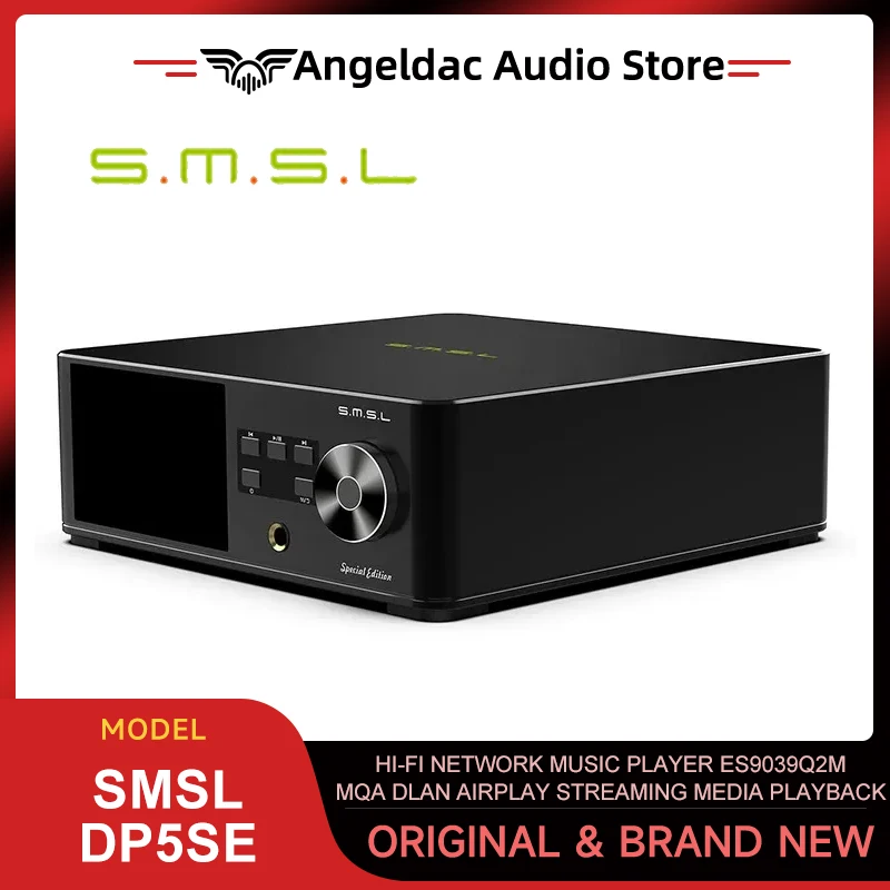 

SMSL DP5SE Hi-Fi Network Music Player ES9039Q2M MQA DLAN AirPlay streaming media playback remote control