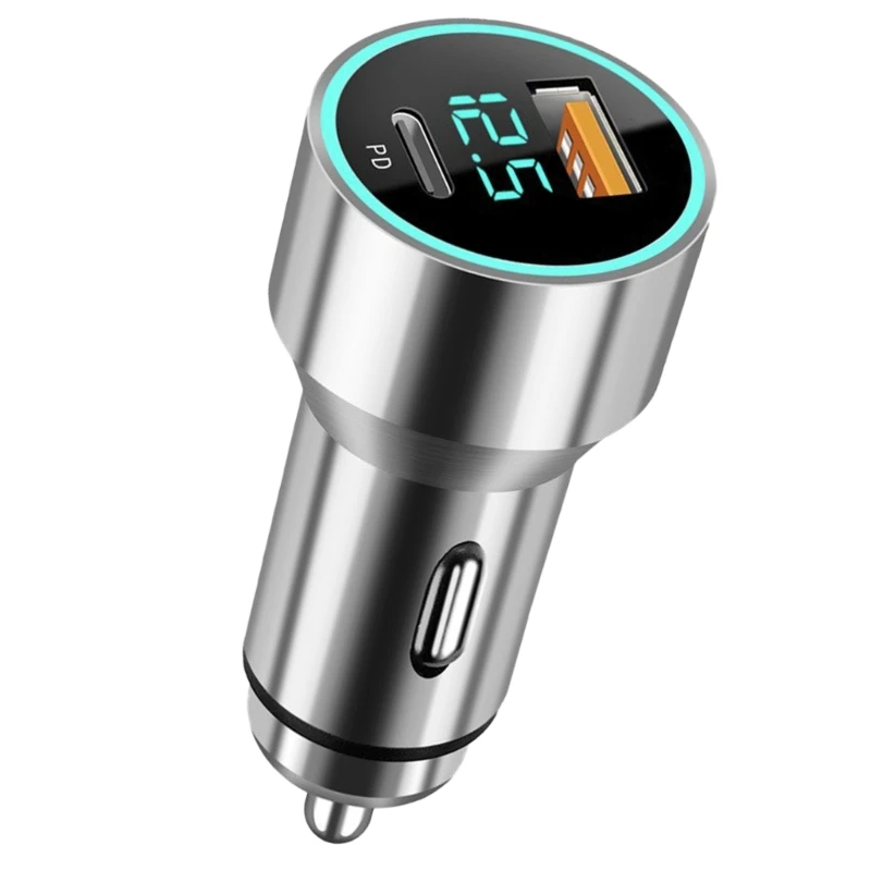 Ładowarka samochodowa USB 2-portowa do podróży rodzinnych PD QC3.0+2.4A Szybkie ładowanie telefonu