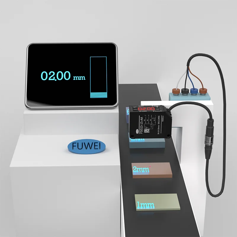 FSD23-100-AA LED Digital Readout High accuracy 0.01mm Measuring range 100mm Laser Displacement Sensor