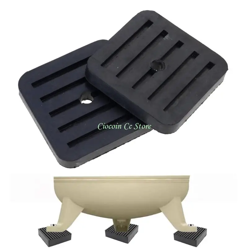 X90F Industrial Vibration Control Pads Rubber Pad Vibration Isolation 4pcs for Machinery Noise Reduction &