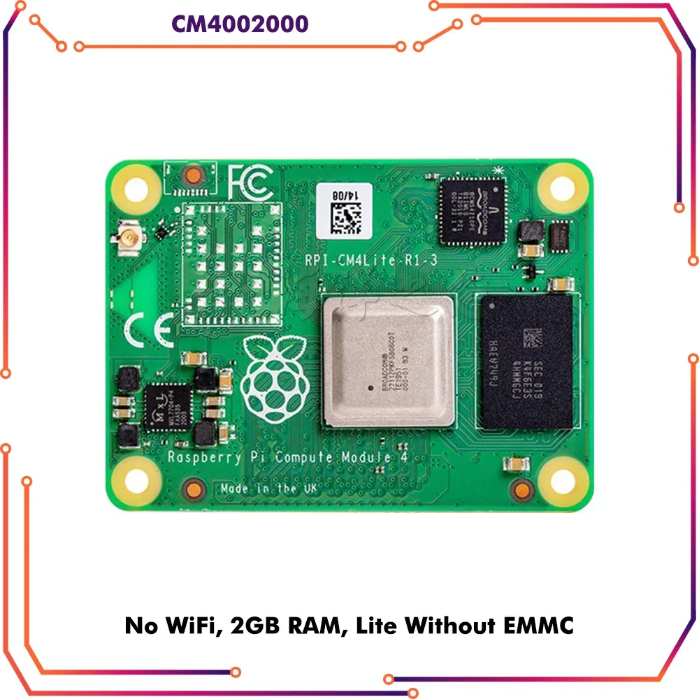 

Raspberry Pi CM4 Compute Module 4 2GB/4GB RAM 16GB/32GB eMMC or Lite with/without WiFi- CM4102032/CM4002032/CM4104016/CM4102000
