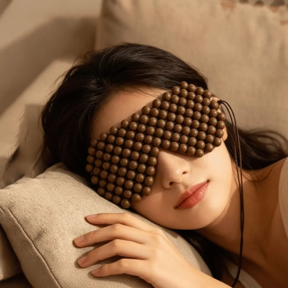 Handmade Eye Mask Herbal Hot Compress Hot Compress Eye Mask Ancient Method Incense Blended Beads Herbal Eye Mask Health Care