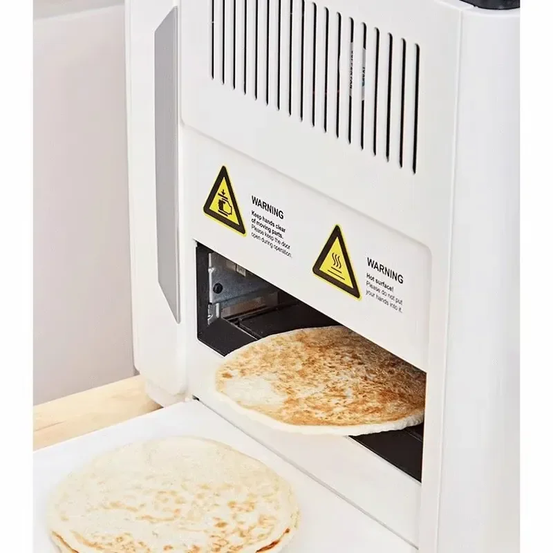 Fully Automatic Household Flatbread Maker Electric Pancake Board with Dual Griddle Plates Automatic Flipper for Home - view 3