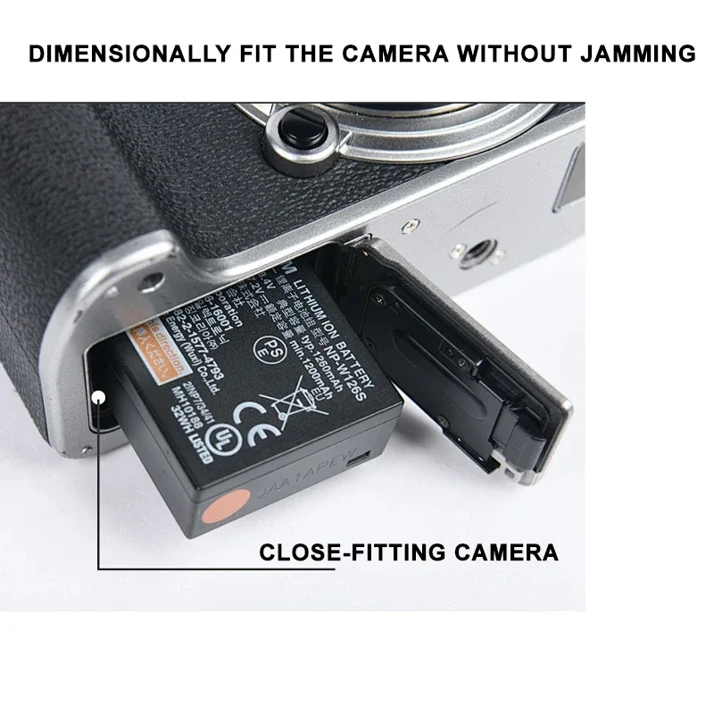 NP-W126S Camera Battery 1200mAh 8.7Wh for Fujifilm Fuji X-H1 X-PRO3 X-PRO2 X-T3 X-T2 X-T30 X-A3 BC-W126  digital battery