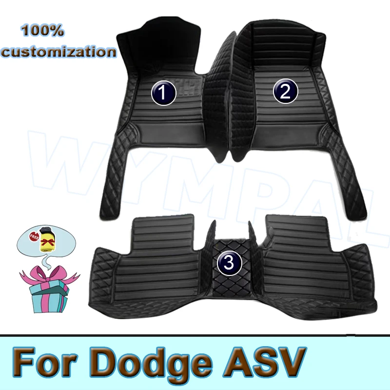 

Car Floor Mats For Dodge ASV Ram 1500 DT 2019~2022 Anti-dirt Carpets Leather Floor Mat Rugs Pad Interior Parts Car Accessories