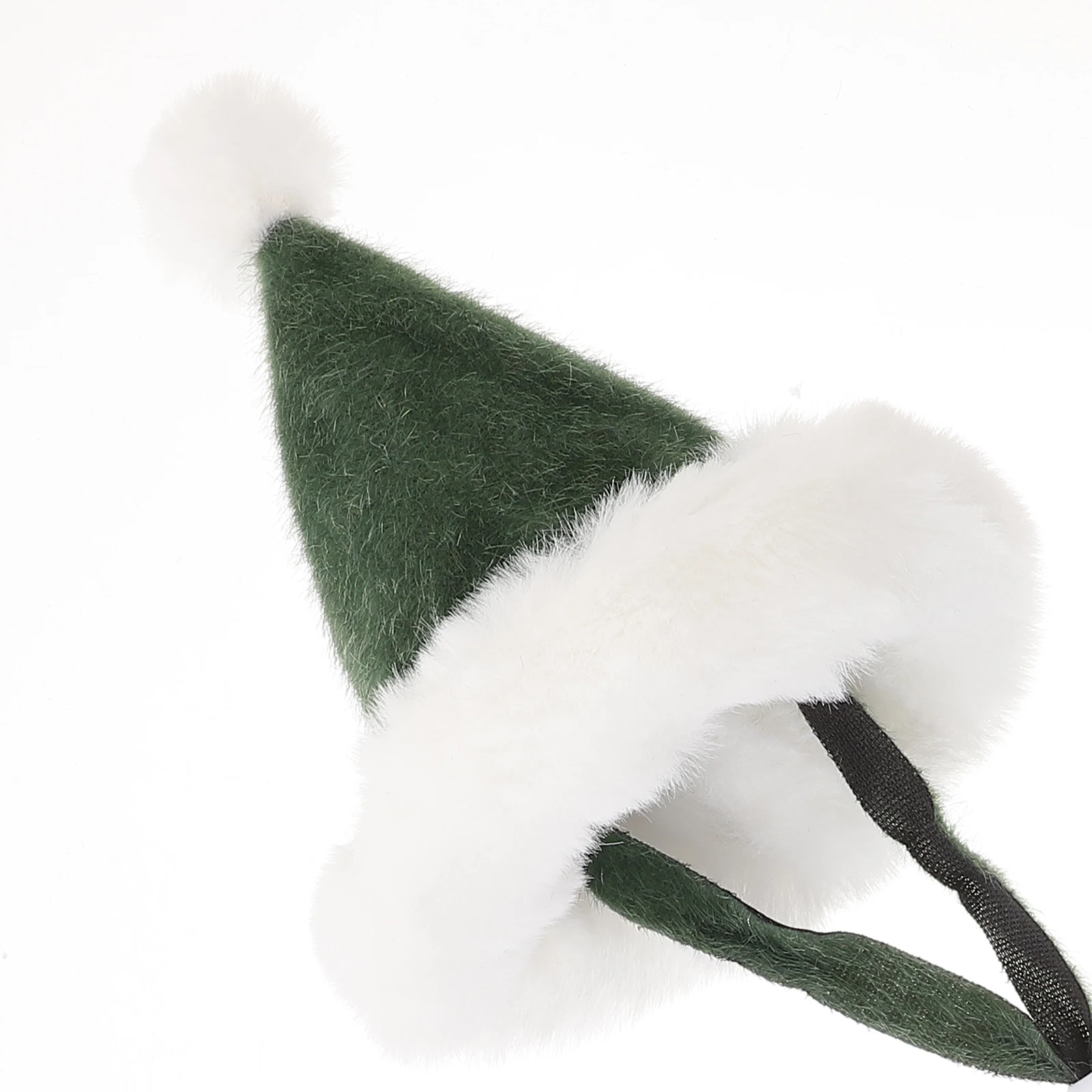 

1Set Holiday Pet Saliva Bib Bandana Polyester Comfortable Breathable Christmas Bell Hat Collar Cat Neck Scarf