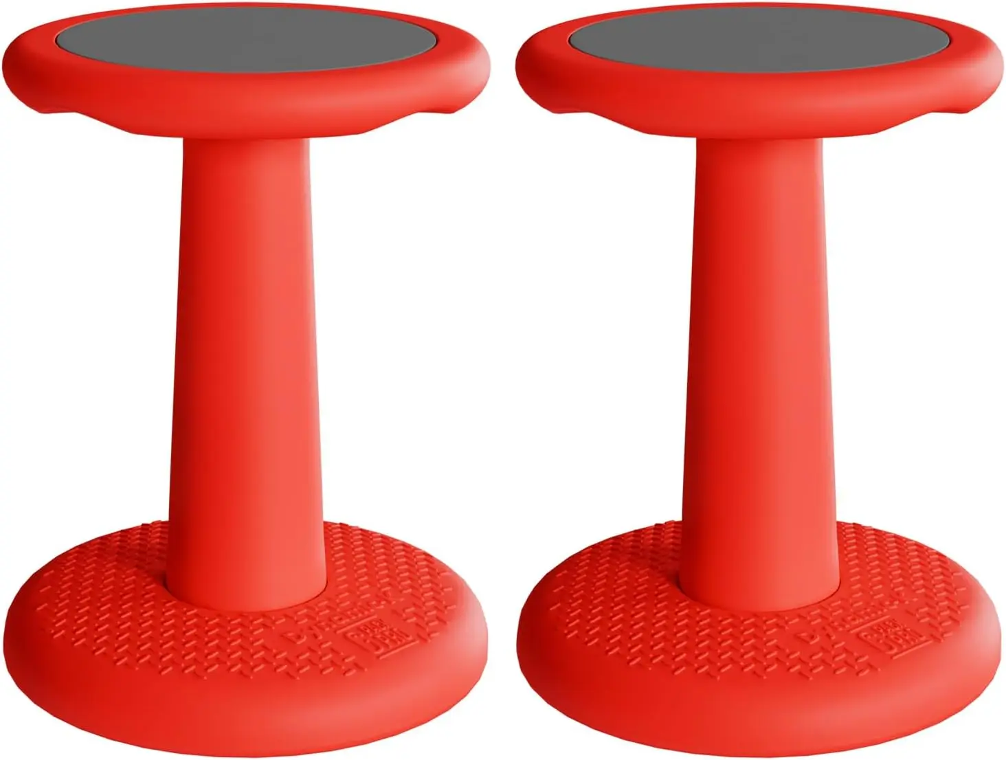 Kids Wobble Stool 2-Pack – Improves Focus Attention – Non-Slip Base - Wiggle Chair Active Flexible Seating for Preschool Kinderg