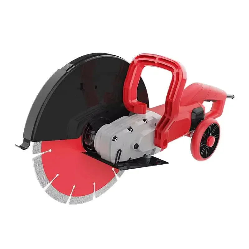 Portable Wall Slotting Machine Concrete Water-cooled Dust-free Large Single Slot High Power Road Stone Cutting Machine 220V