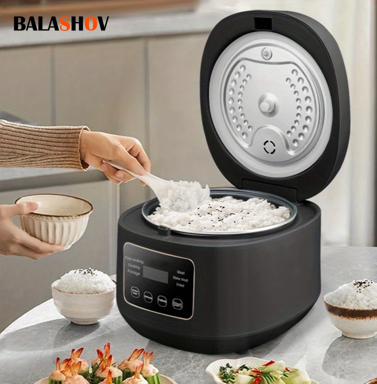 3L Electric Rice Cooker For Household 3-5 Persons Non-stick Pot 110V/220V Smart Rice Cooker with 24-Hour Reservation & Keep Warm