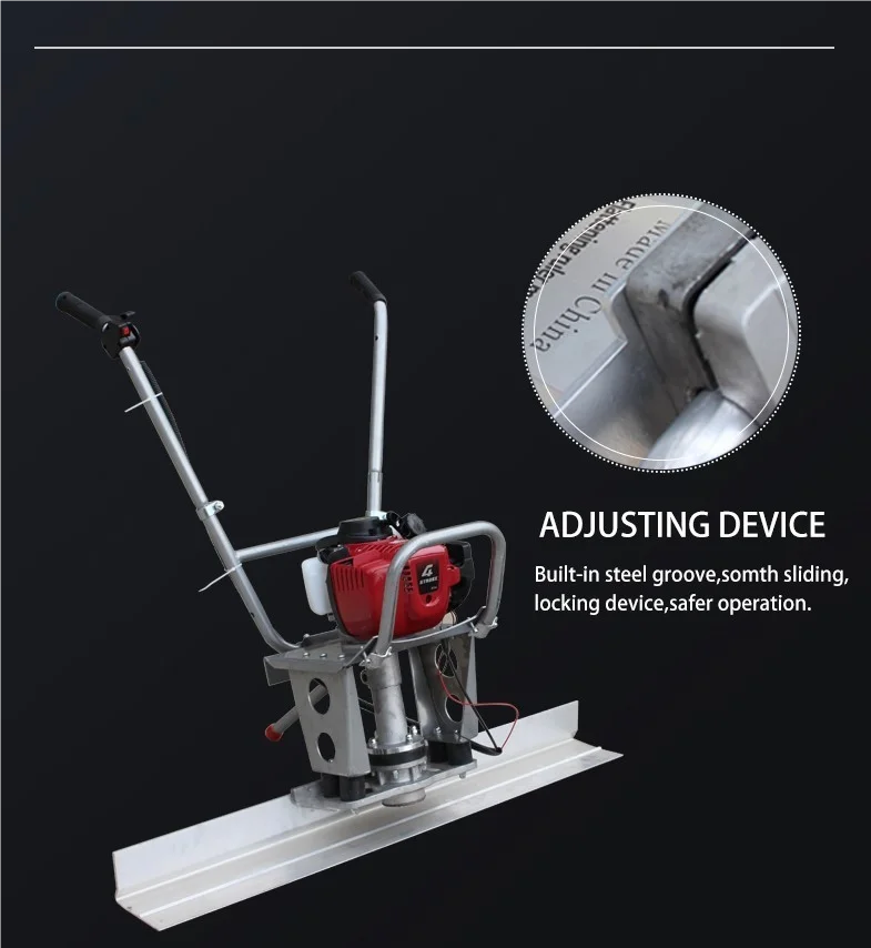 Hot Sale Gasoline Floor Leveling Surface Finish Screed Petrol Type Concrete Vibrating Screed Ruler Machine Compact Floor