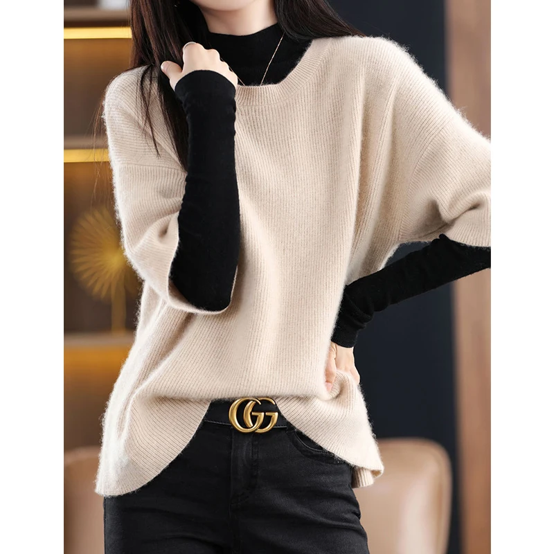 Autumn Winter New Fashion Simple Style Loose Knitted Sweater Vests Women Casual Solid All Match Pullover Waistcoat Tops Clothing