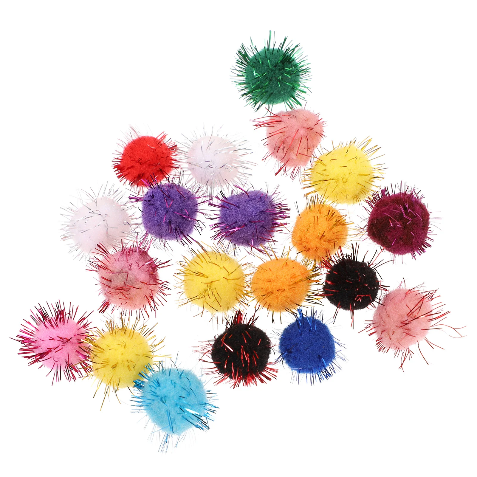 2000 ชิ้น DIY Pom Ball สีสัน Fluffy Balls ตุ๊กตารูปของเล่น Pompon Christmas Tree