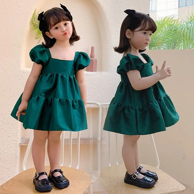 Mother and Daughter Matching Clothes Summer New Women Girls Party Dresses Family Matching Outfits Baby Girl Princess Dress