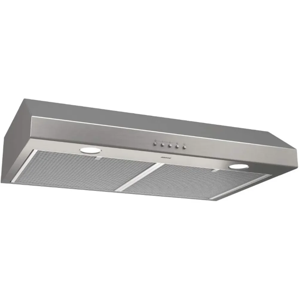 

BCSQ130SS Three-Speed Under-Cabinet Range Hood W/ LED Lights ADA Capable,1.5 Sones, 375 Max Blower CFM, 30-Inch, Stainless Steel