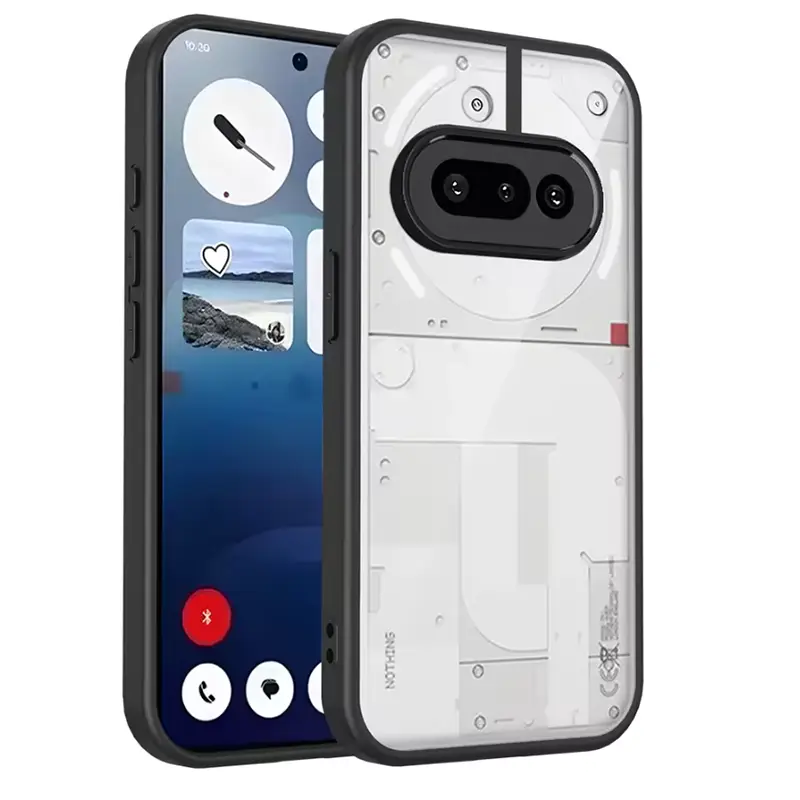 غطاء هاتف Nothing Phone 3A A059، وسادة هوائية، مقاوم للصدمات، إطار سيليكون، غطاء خلفي شفاف غير لامع، غطاء صلب لهاتف Nothing Phone 3A 5G - 4