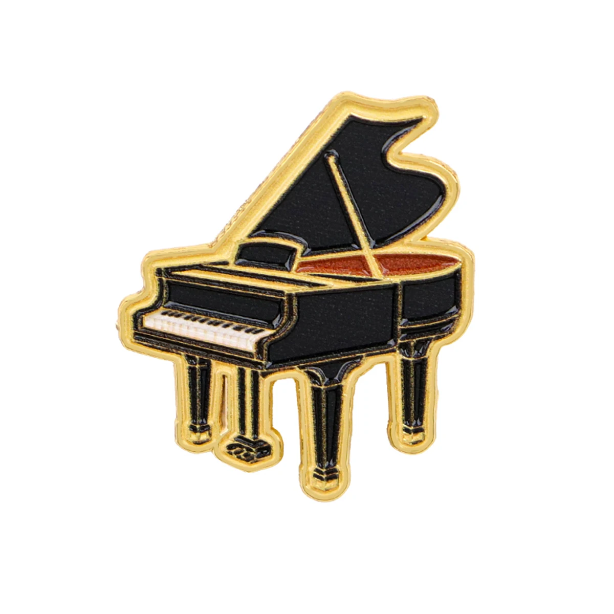 3-teiliges Emaille-Pin-Set mit Klavier, Gitarre und Violine, niedliche Musik-Brosche für Mantelkragen, Reversnadeln, Metallabzeichen, Schmuck, Geschenk für Freunde – Detail 2