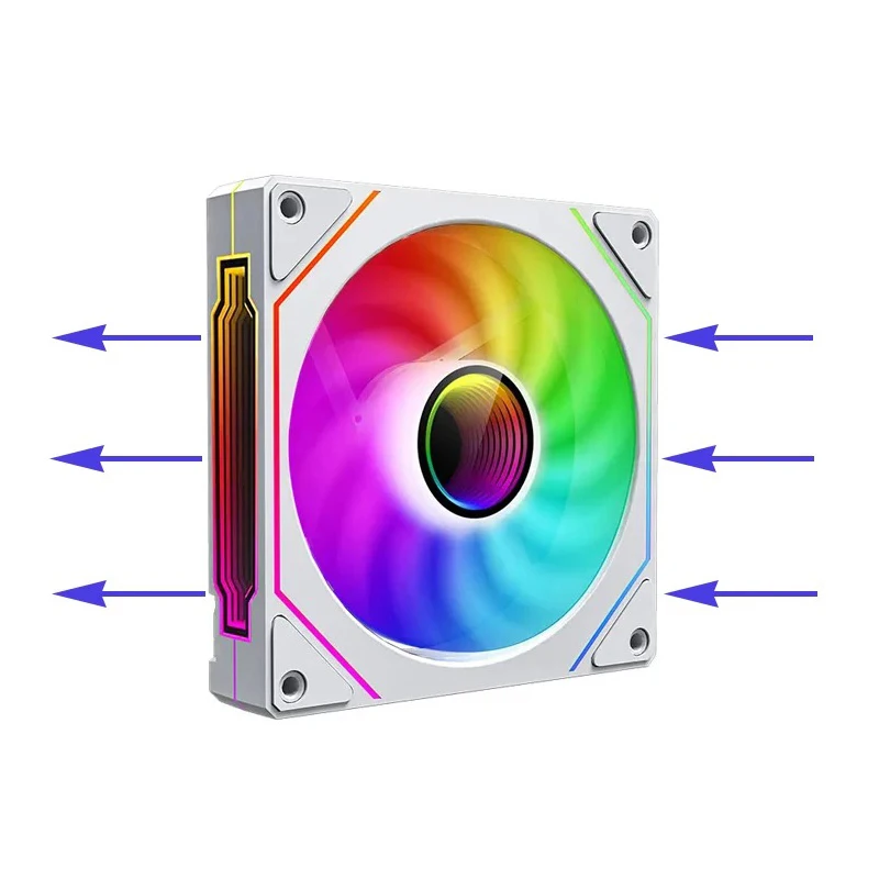 Computergehäuselüfter PRISM 4 PRO Mirror Cycle ARGB 120 mm 4Pin PWM PC Leiser Lüfter Geräuscharmer Gehäuselüfter